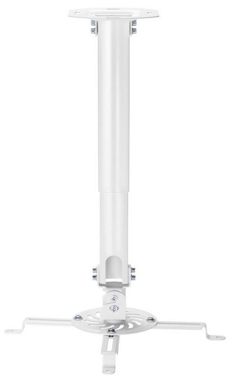 Produktbild: Reflecta Prometheus Beamer-Deckenhalterung Deckenhalter, Drehbar, Neigbar Boden-/Deckenabstand (max.): 580 mm Wei&szlig;