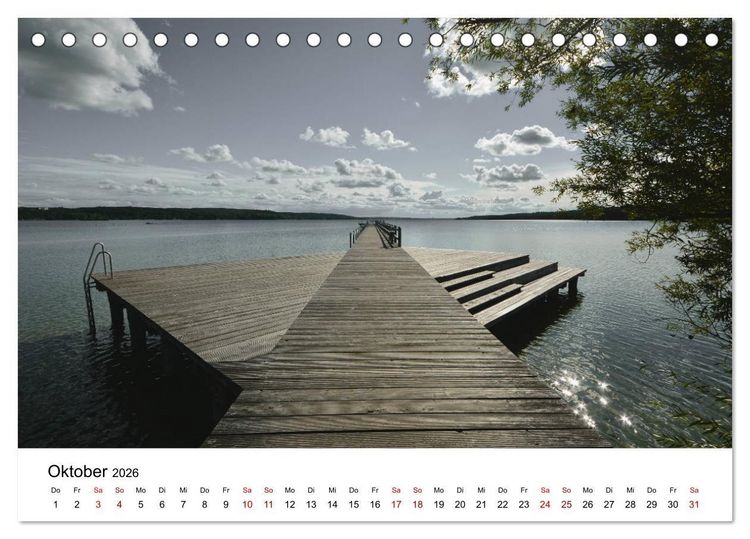 Produktbild: Tollense Landschaften (Tischkalender 2026 DIN A5 quer), CALVENDO Monatskalender