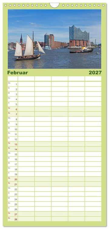 Produktbild: Familienplaner 2027 - Hansest&auml;dte in Norddeutschland mit 5 Spalten (Wandkalender, 21 x 45 cm) CALVENDO