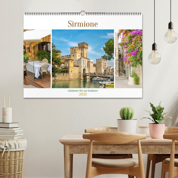Produktbild: Sirmione - sch&ouml;nster Ort am Gardasee (Wandkalender 2026 DIN A2 quer), CALVENDO Monatskalender