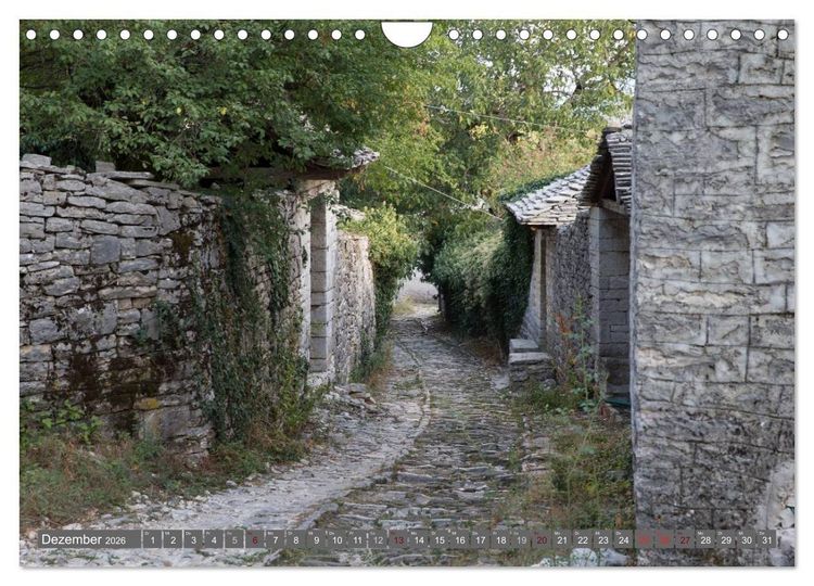 Produktbild: Griechenland 2026 - Zagorochoria und Vikos-Schlucht (Wandkalender 2026 DIN A4 quer), CALVENDO Monatskalender