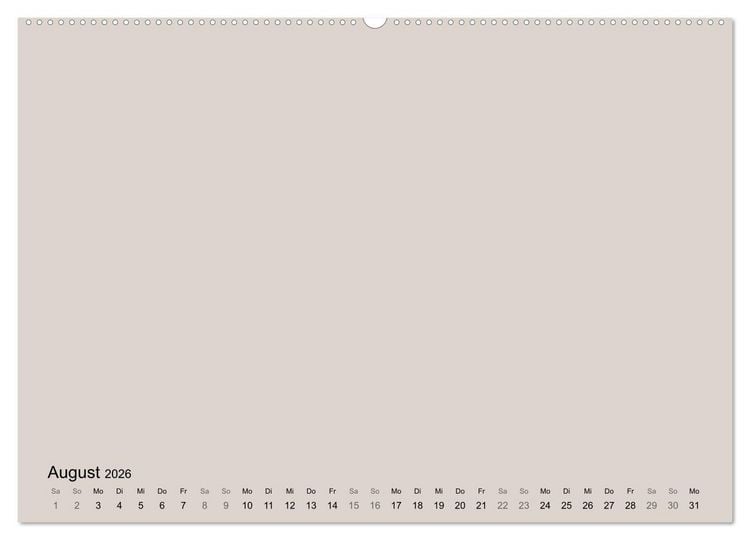 Produktbild: DIY Bastel-Kalender -Erdige Pastell Farben- Zum Selbstgestalten (Wandkalender 2026 DIN A2 quer), CALVENDO Monatskalender