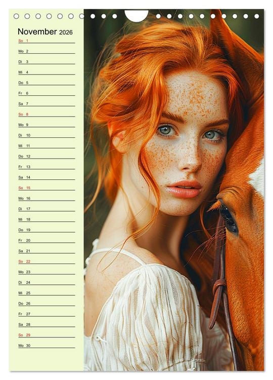 Produktbild: Rote Sch&ouml;nheiten. Nat&uuml;rliche Eleganz und wilde Anmut (Wandkalender 2026 DIN A4 hoch), CALVENDO Monatskalender