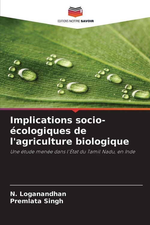 Produktbild: Implications socio-&eacute;cologiques de l'agriculture biologique