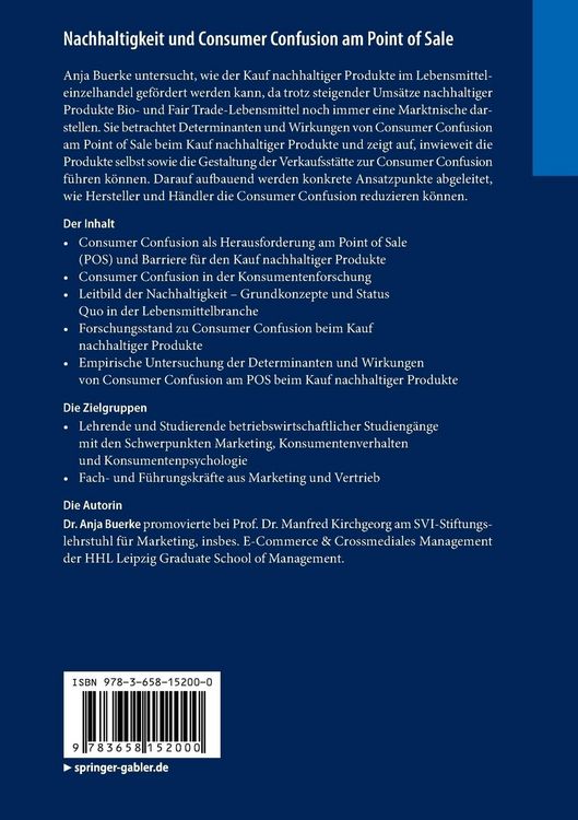 Produktbild: Nachhaltigkeit und Consumer Confusion am Point of Sale