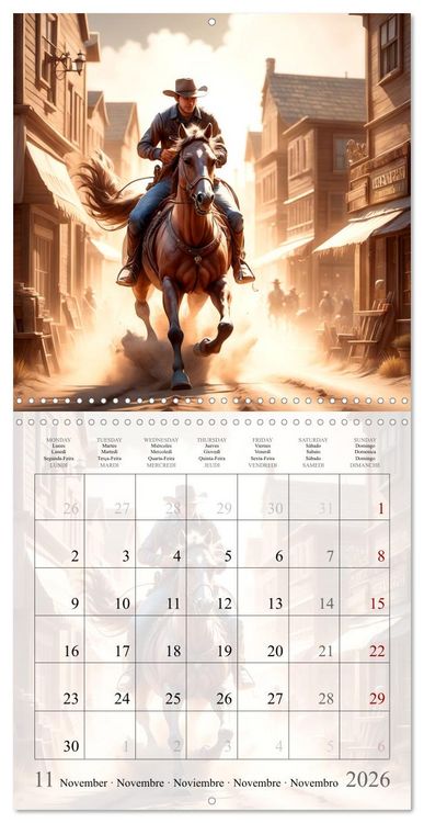 Produktbild: Western Cowboys (Wall Calendar 2026 12 &times; 12 Inch) CALVENDO 12 Month Wall Calendar