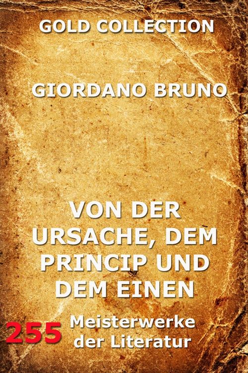 Produktbild: Von der Ursache, dem Princip und dem Einen