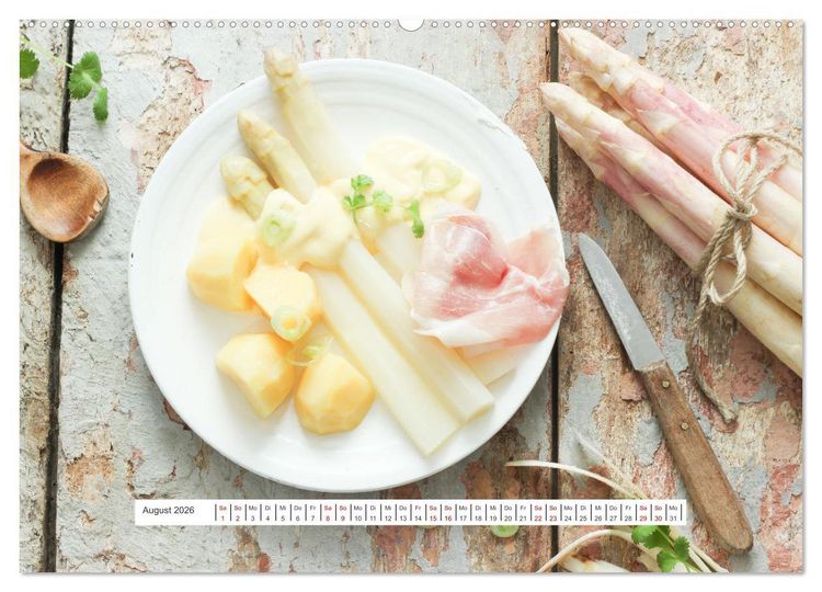 Produktbild: K&ouml;stlicher Spargel (Wandkalender 2026 DIN A2 quer), CALVENDO Monatskalender
