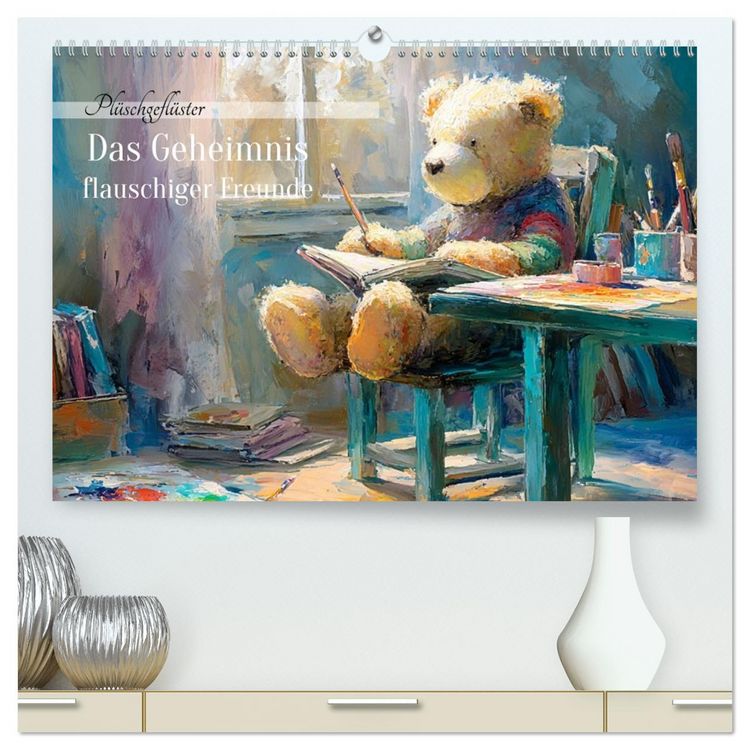 Produktbild: Das geheime Leben flauschiger Freunde (hochwertiger Premium Wandkalender 2026 DIN A2 quer), Kunstdruck in Hochglanz
