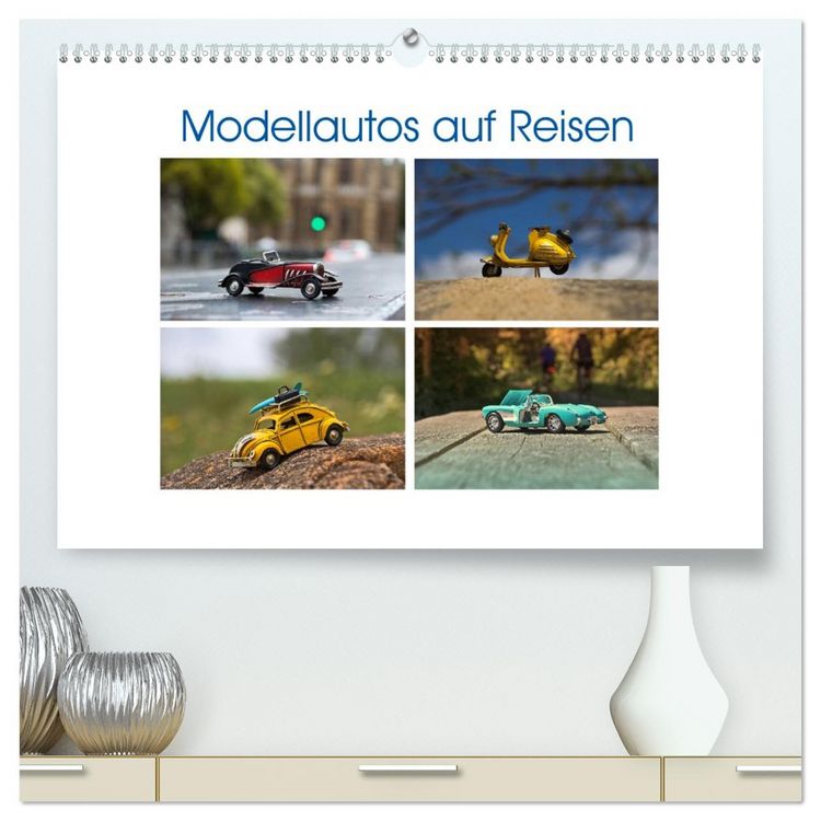 Produktbild: Modellautos auf Reisen (hochwertiger Premium Wandkalender 2026 DIN A2 quer), Kunstdruck in Hochglanz