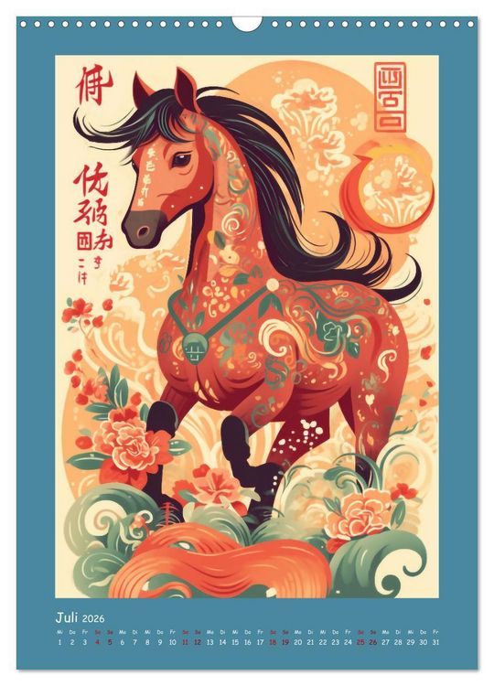 Produktbild: Chinesischer Tierkreis (Wandkalender 2026 DIN A3 hoch), CALVENDO Monatskalender