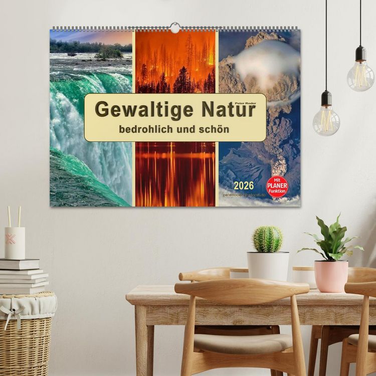 Produktbild: Gewaltige Natur - bedrohlich und sch&ouml;n (Wandkalender 2026 DIN A2 quer), CALVENDO Monatskalender