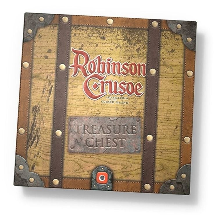 Produktbild: Pegasus POP00394 - Robinson Crusoe, Treasure Chest (EN), Brettspiel, Kartenspiel