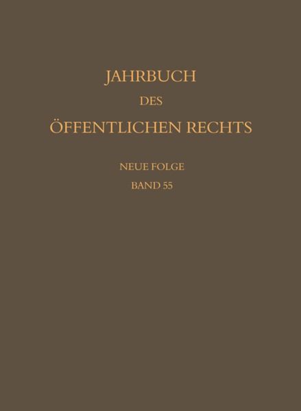 Produktbild: Jahrbuch des &ouml;ffentlichen Rechts der Gegenwart. Neue Folge