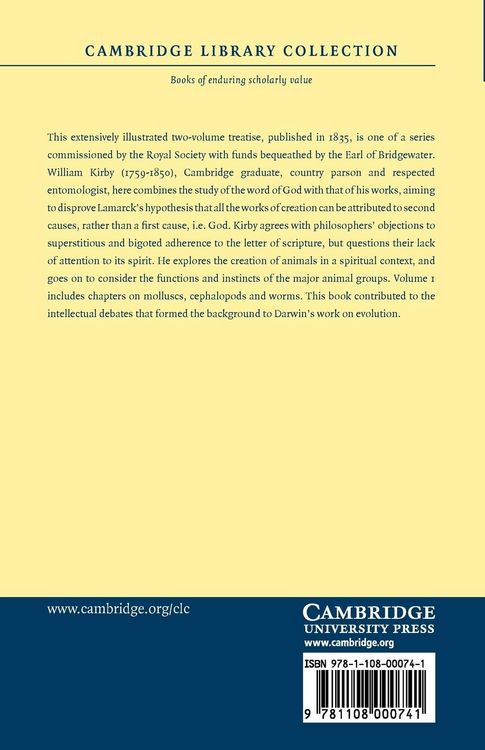 Produktbild: On the Power, Wisdom and Goodness of God as Manifested in the Creation of Animals and in Their History, Habits and Instincts