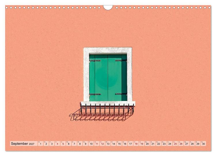Produktbild: Minimal Burano (Wandkalender 2027 DIN A3 quer), CALVENDO Monatskalender