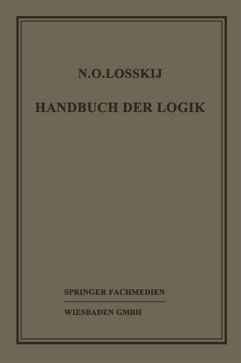 Produktbild: Handbuch der Logik