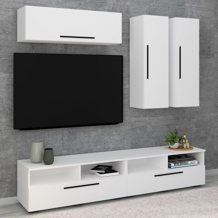 Produktbild: Holz Wandregal Wandschrank Klappschrank Arila XL
