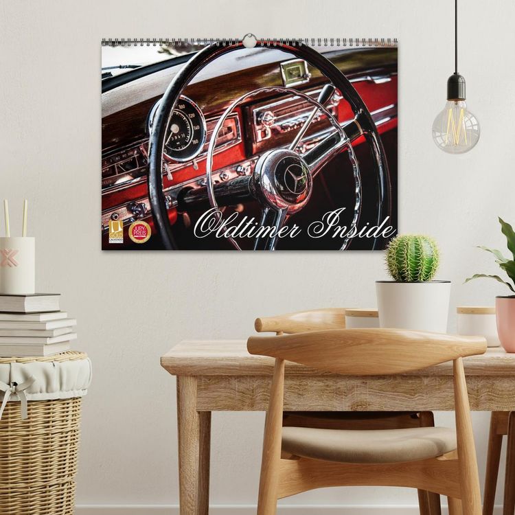 Produktbild: Oldtimer inside (Wandkalender 2026 DIN A3 quer), CALVENDO Monatskalender