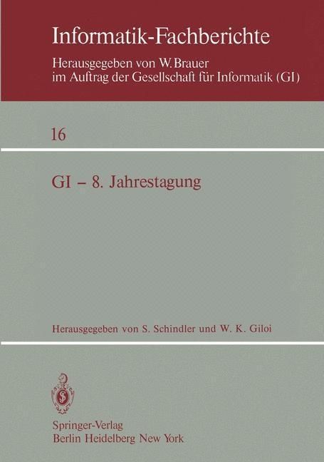 Produktbild: GI - 8. Jahrestagung