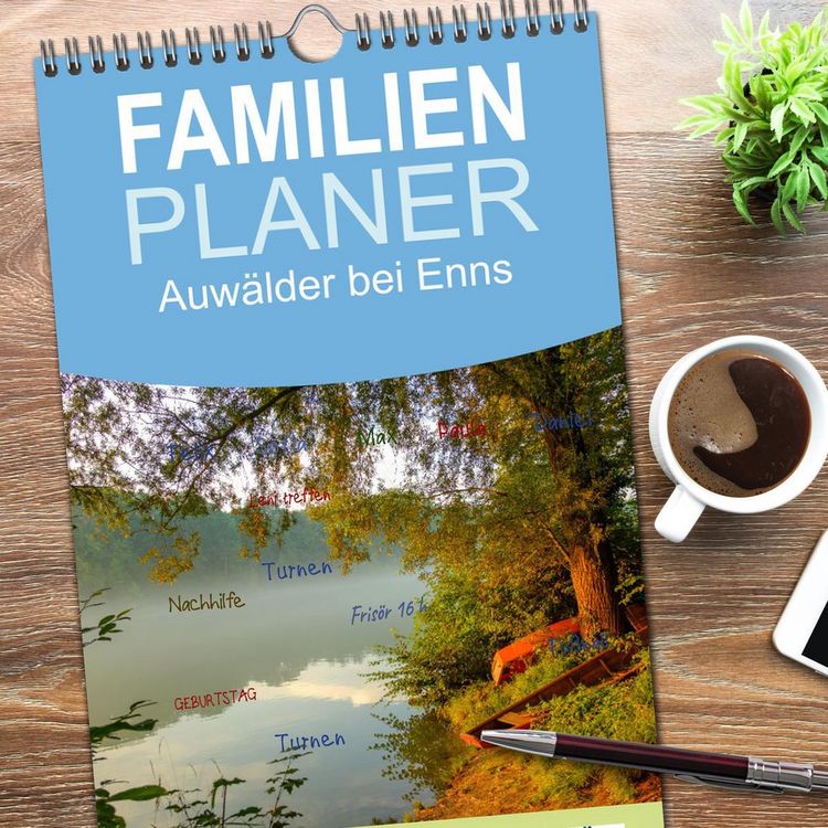 Produktbild: Familienplaner 2026 - Auw&auml;lder bei Enns mit 5 Spalten (Wandkalender, 21 x 45 cm) CALVENDO