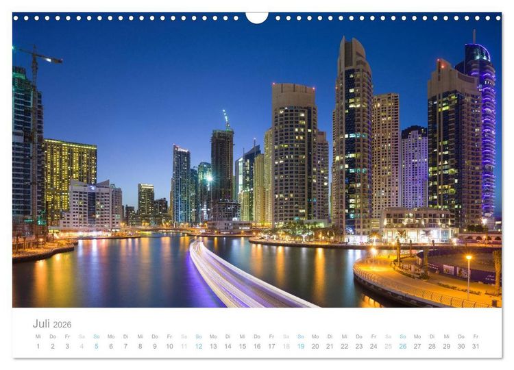 Produktbild: Dubai Architektur 2026 (Wandkalender 2026 DIN A3 quer), CALVENDO Monatskalender