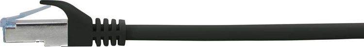 Produktbild: Renkforce RF-5047472 RJ45 Patchkabel CAT 6a S/FTP 10.00m Schwarz Flammwidrig 1St.