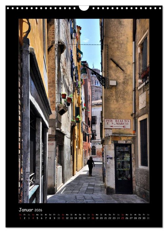 Produktbild: Venedig (Wandkalender 2026 DIN A3 hoch), CALVENDO Monatskalender