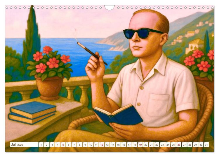 Produktbild: Truman Capote (Wandkalender 2026 DIN A3 quer), CALVENDO Monatskalender