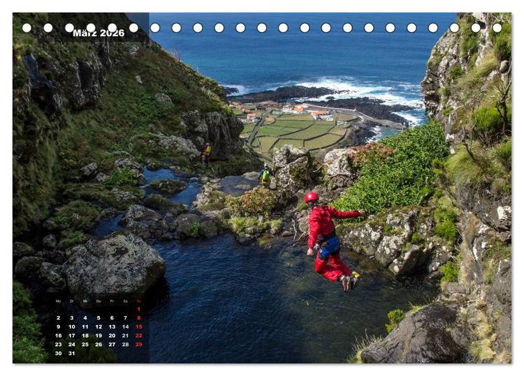 Produktbild: Abenteuer Canyoning (Tischkalender 2026 DIN A5 quer), CALVENDO Monatskalender