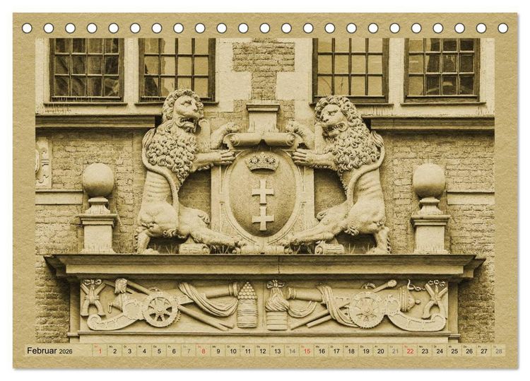 Produktbild: Danzig &ndash; Ein Kalender im Zeitungsstil (Tischkalender 2026 DIN A5 quer), CALVENDO Monatskalender