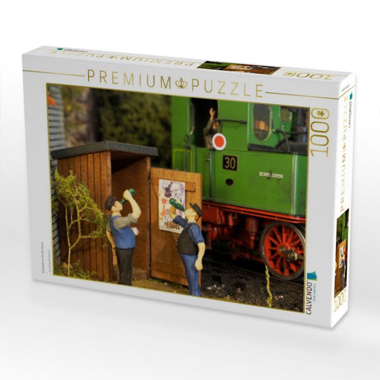 Produktbild: CALVENDO Puzzle Eisenbahner bei der Pause | 1000 Teile Lege-Gr&ouml;&szlig;e 64x48cm Foto-Puzzle f&uuml;r gl&uuml;ckliche Stunden
