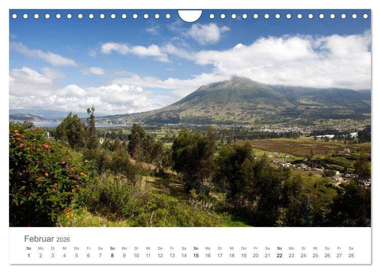 Produktbild: Ecuador - Regenwald und Vulkane (Wandkalender 2026 DIN A4 quer), CALVENDO Monatskalender