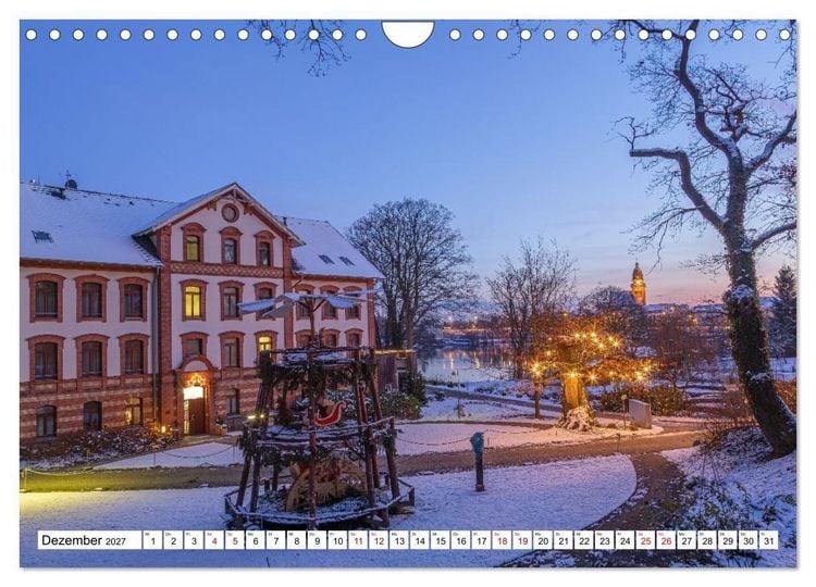 Produktbild: Waren M&uuml;ritz, nach Sonnenuntergang (Wandkalender 2027 DIN A4 quer), CALVENDO Monatskalender