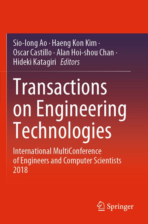 Produktbild: Transactions on Engineering Technologies