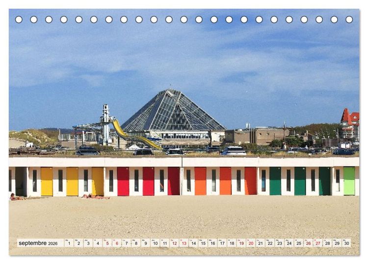 Produktbild: Le Touquet-Paris-Plage - Perle de la c&ocirc;te d'Opale (Calendrier de bureau 2026 DIN A5 vertical), CALVENDO calendrier mensuel