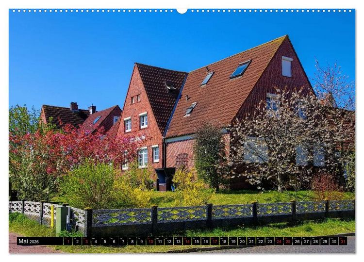 Produktbild: Langeoog - Sch&ouml;nste Insel Ostfrieslands (Wandkalender 2026 DIN A2 quer), CALVENDO Monatskalender