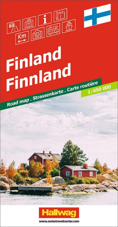 Produktbild: Hallwag Strassenkarte Finnland 1:650.000