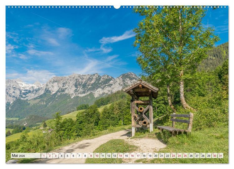 Produktbild: Wanderparadies Bayerische Alpen (Wandkalender 2026 DIN A2 quer), CALVENDO Monatskalender