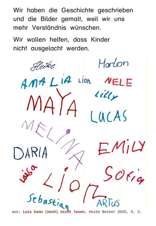 Produktbild: Luis kann (noch) nicht lesen