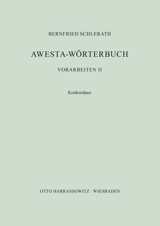 Produktbild: Awesta-W&ouml;rterbuch
