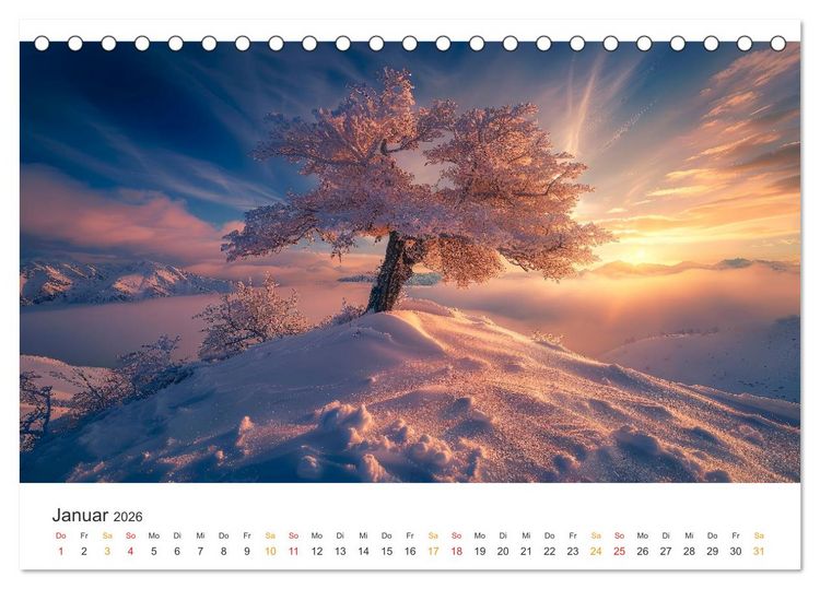 Produktbild: Die Sch&ouml;nheit der Sonne (Tischkalender 2026 DIN A5 quer), CALVENDO Monatskalender