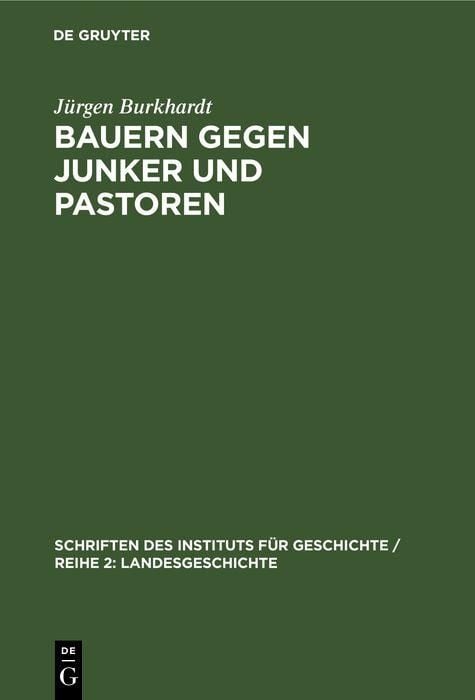 Produktbild: Bauern gegen Junker und Pastoren