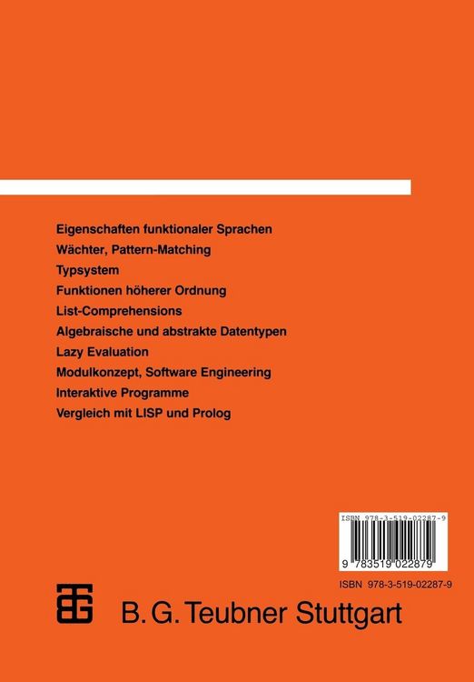 Produktbild: Einf&uuml;hrung in die funktionale Programmierung mit Miranda