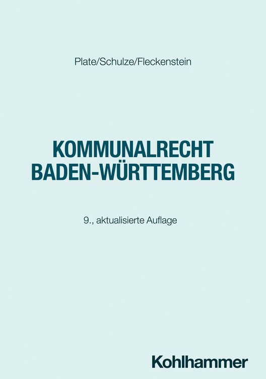 Produktbild: Kommunalrecht Baden-W&uuml;rttemberg
