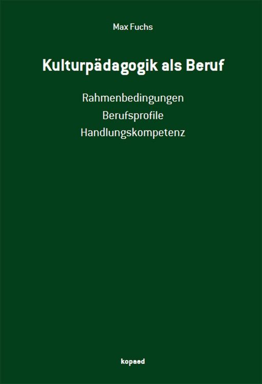 Produktbild: Kulturp&auml;dagogik als Beruf
