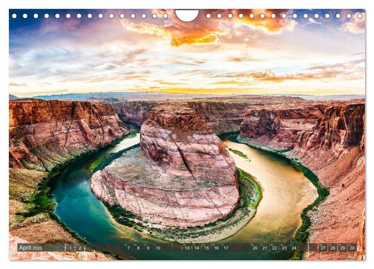 Produktbild: Atemberaubendes Amerika - Die sch&ouml;nsten Nationalparks im Westen der USA (Wandkalender 2026 DIN A4 quer), CALVENDO Monatskalender
