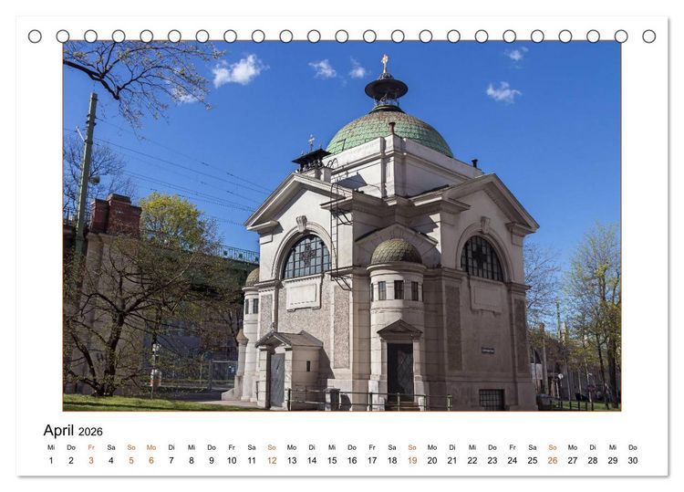 Produktbild: Otto Wagners Wien (Tischkalender 2026 DIN A5 quer), CALVENDO Monatskalender