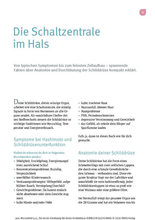 Produktbild: Die beste Ern&auml;hrung f&uuml;r deine Schilddr&uuml;se
