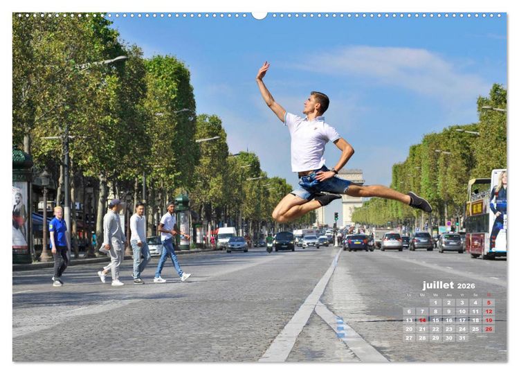Produktbild: Des danseurs dans la ville 3 L'Oeil et le Mouvement (Calendrier mural 2026 DIN A2 vertical) calendrier de bureau